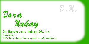 dora makay business card